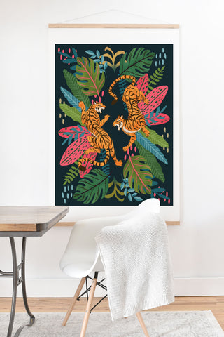 Avenie Jungle Cats Art Print And Hanger