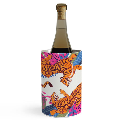 Avenie Jungle Cats Blue Wine Chiller