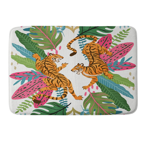 Avenie Jungle Cats II Memory Foam Bath Mat