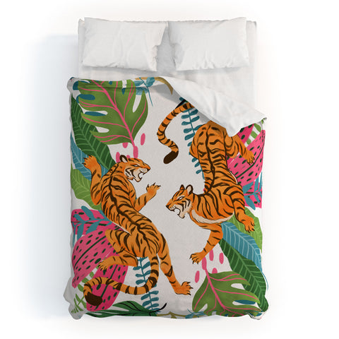 Avenie Jungle Cats II Duvet Cover