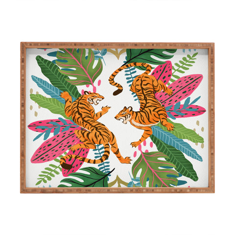 Avenie Jungle Cats II Rectangular Tray