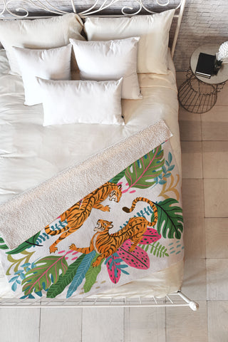 Avenie Jungle Cats II Fleece Throw Blanket