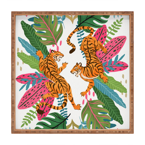 Avenie Jungle Cats II Square Tray