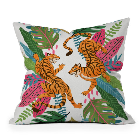 Avenie Jungle Cats II Throw Pillow