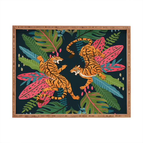 Avenie Jungle Cats Rectangular Tray