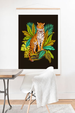 Avenie Jungle Tiger Art Print And Hanger