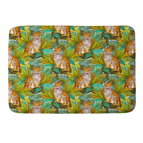 Avenie Jungle Tiger Light Pattern Memory Foam Bath Mat