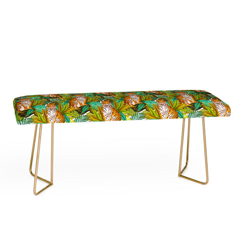 Avenie Jungle Tiger Light Pattern Bench