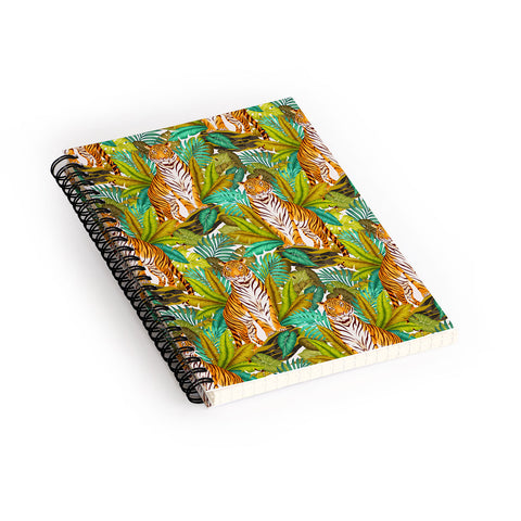 Avenie Jungle Tiger Light Pattern Spiral Notebook