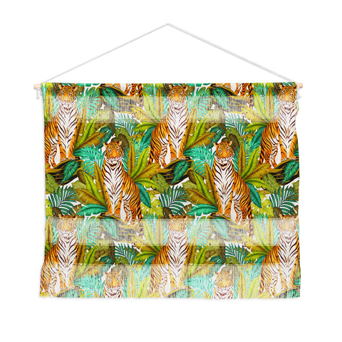 Avenie Jungle Tiger Light Pattern Wall Hanging Landscape