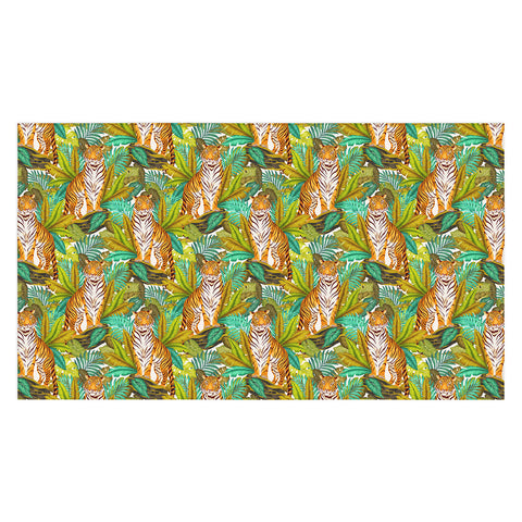 Avenie Jungle Tiger Light Pattern Tablecloth