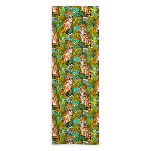 Avenie Jungle Tiger Light Pattern Yoga Towel