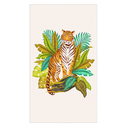 Avenie Jungle Tiger Light Tablecloth