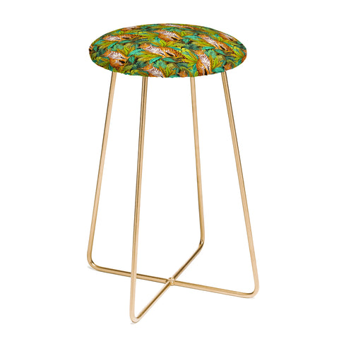 Avenie Jungle Tiger Pattern Counter Stool