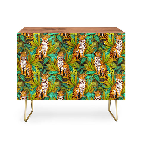 Avenie Jungle Tiger Pattern Credenza