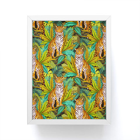 Avenie Jungle Tiger Pattern Framed Mini Art Print