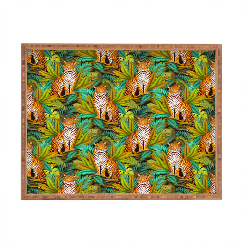Avenie Jungle Tiger Pattern Rectangular Tray