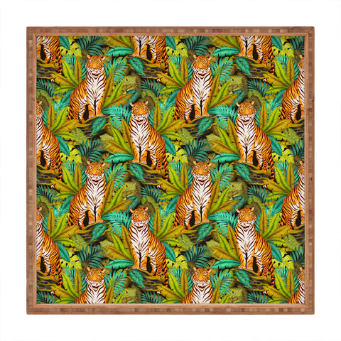 Avenie Jungle Tiger Pattern Square Tray