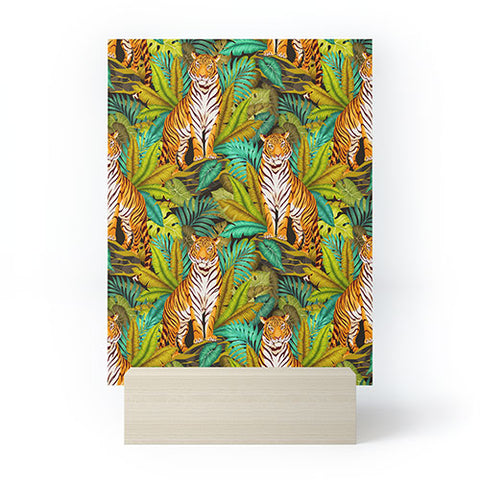 Avenie Jungle Tiger Pattern Mini Art Print