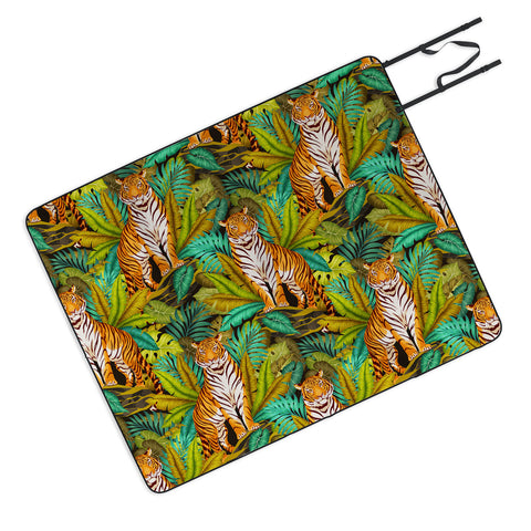 Avenie Jungle Tiger Pattern Picnic Blanket
