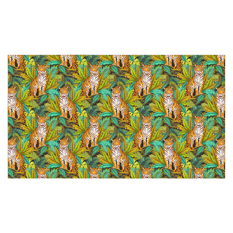 Avenie Jungle Tiger Pattern Tablecloth