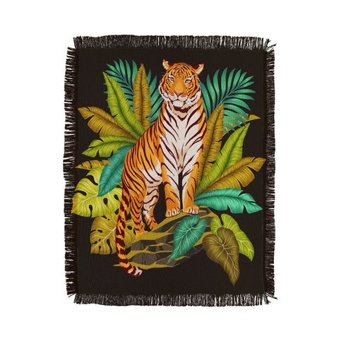 Avenie Jungle Tiger Throw Blanket