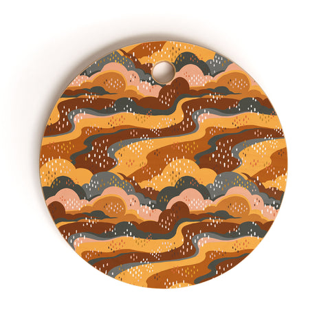 Avenie Land and Sky Cutting Board Round