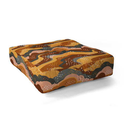 Avenie Land and Sky Floor Pillow Square