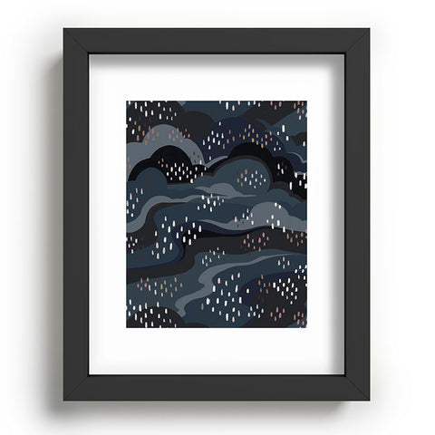 Avenie Land and Sky Night Time Recessed Framing Rectangle