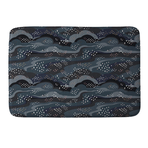 Avenie Land and Sky Night Time Memory Foam Bath Mat
