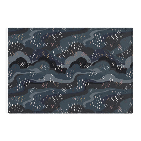 Avenie Land and Sky Night Time Outdoor Rug