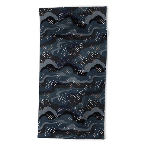 Avenie Land and Sky Night Time Beach Towel