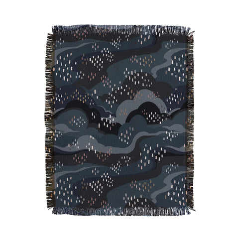 Avenie Land and Sky Night Time Throw Blanket