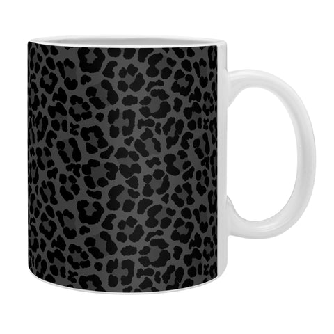 Avenie Leopard Print Black Coffee Mug