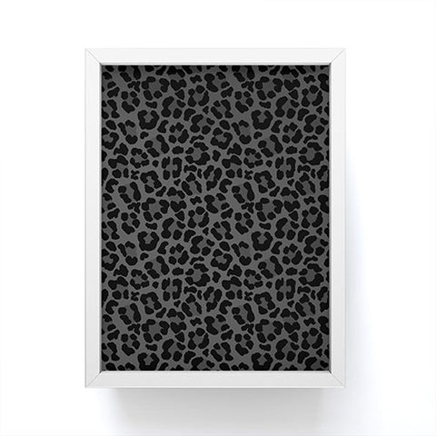 Avenie Leopard Print Black Framed Mini Art Print