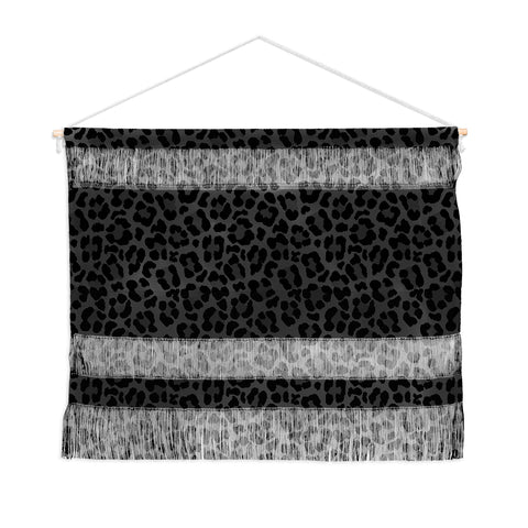 Avenie Leopard Print Black Wall Hanging Landscape