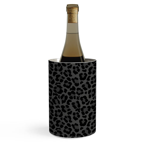 Avenie Leopard Print Black Wine Chiller