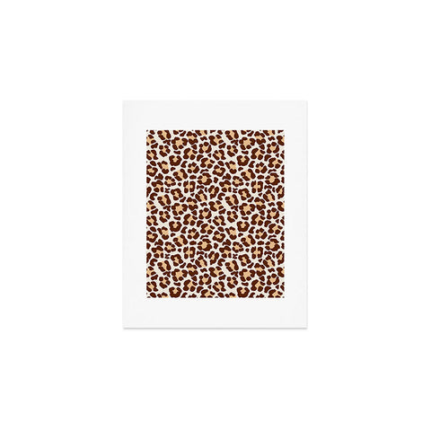 Avenie Leopard Print Brown Art Print