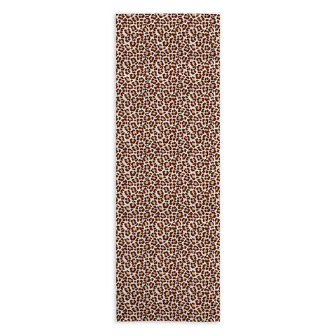 Avenie Leopard Print Brown Yoga Towel