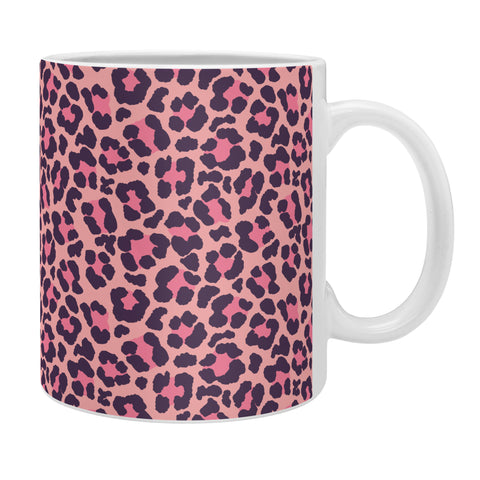 Avenie Leopard Print Coral Pink Coffee Mug