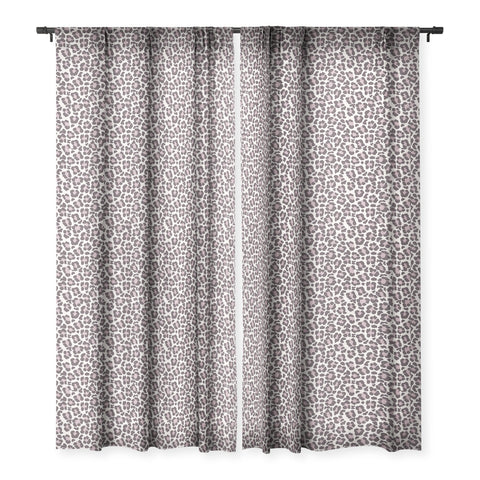 Avenie Leopard Print Light Sheer Window Curtain