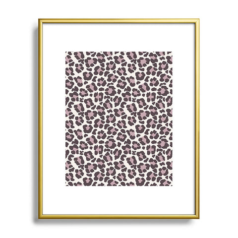 Avenie Leopard Print Light Metal Framed Art Print