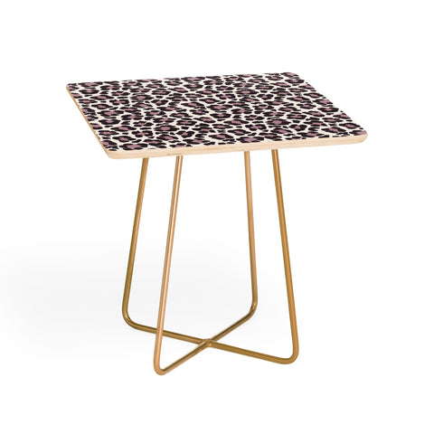 Avenie Leopard Print Light Side Table