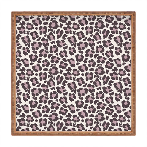 Avenie Leopard Print Light Square Tray
