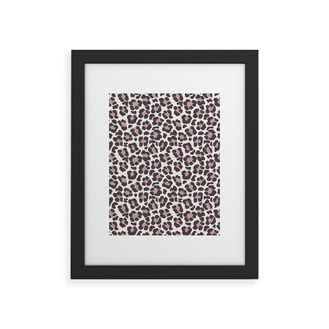 Avenie Leopard Print Light Framed Art Print