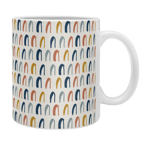 Avenie Little Arches Blue and Yellow Coffee Mug