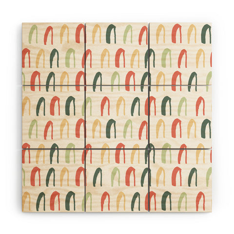 Avenie Little Arches Wood Wall Mural