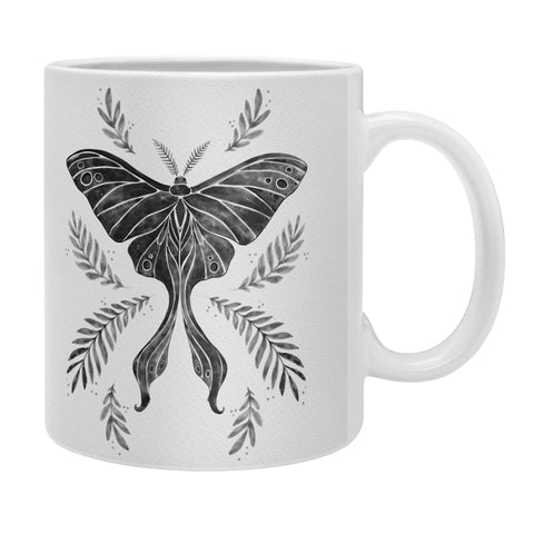 Avenie Luna Moth Black and White Coffee Mug