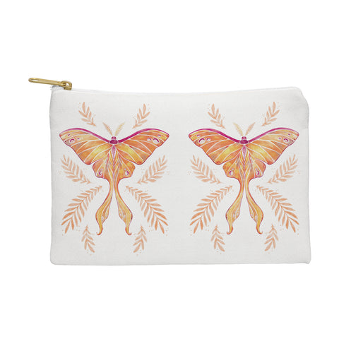 Avenie Luna Moth Fall Orange Pouch