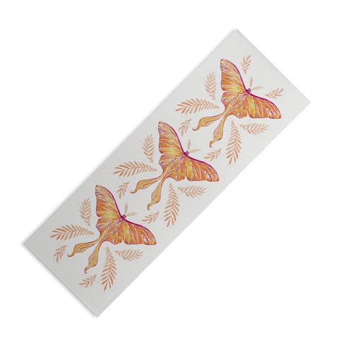 Avenie Luna Moth Fall Orange Yoga Mat